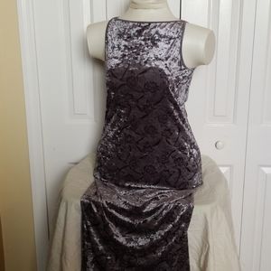 ⚘2 for $20⚘ Silver crushed velvet gown